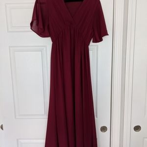 Pink blush Maroon Maternity Maxi